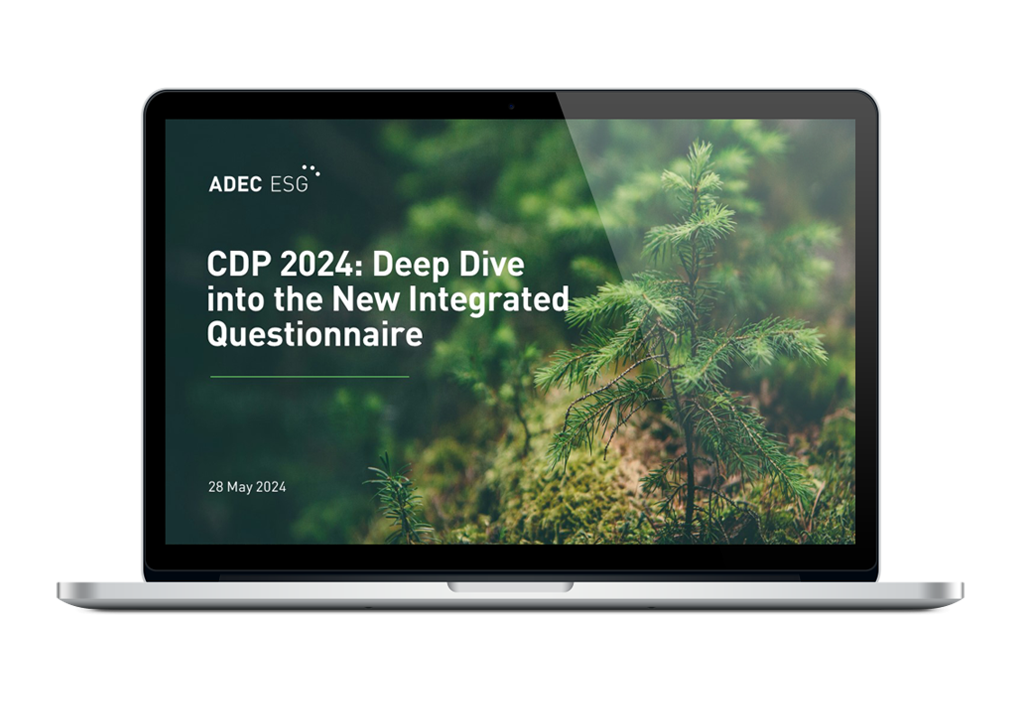 CDP 2024: Deep Dive into the New Integrated Questionnaire