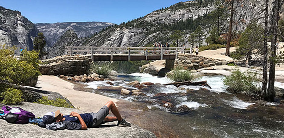 A Man Resting Riverside